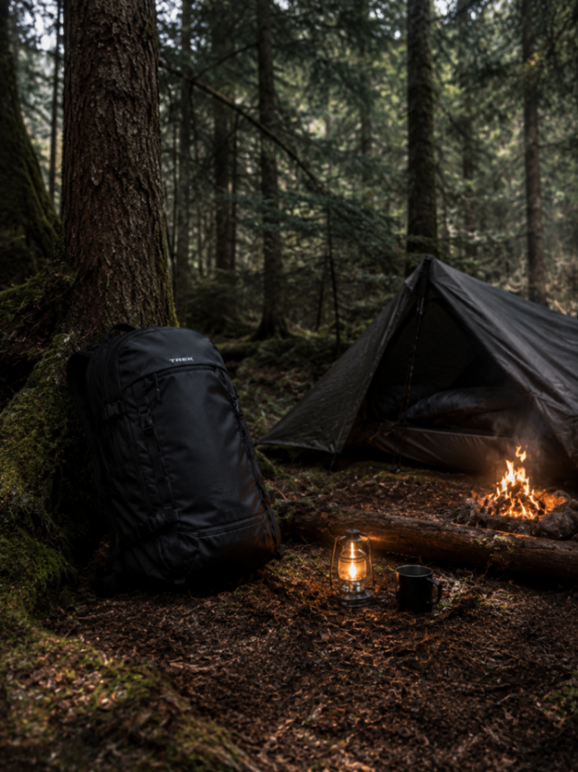 Trek Backpacks — Scène bivouac