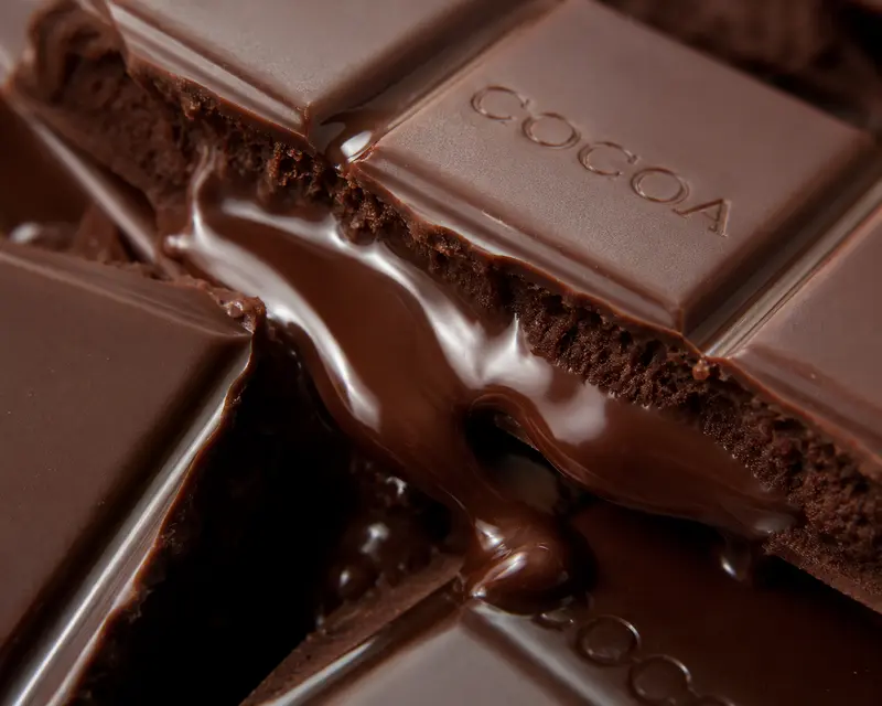 Photo packshot fond neutre — tablette de chocolat artisanal Cocoa