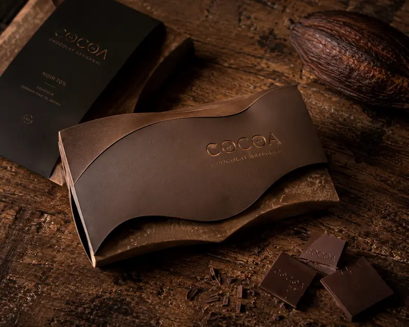 Photo packaging signature — Cocoa Chocolat, Food & Boissons