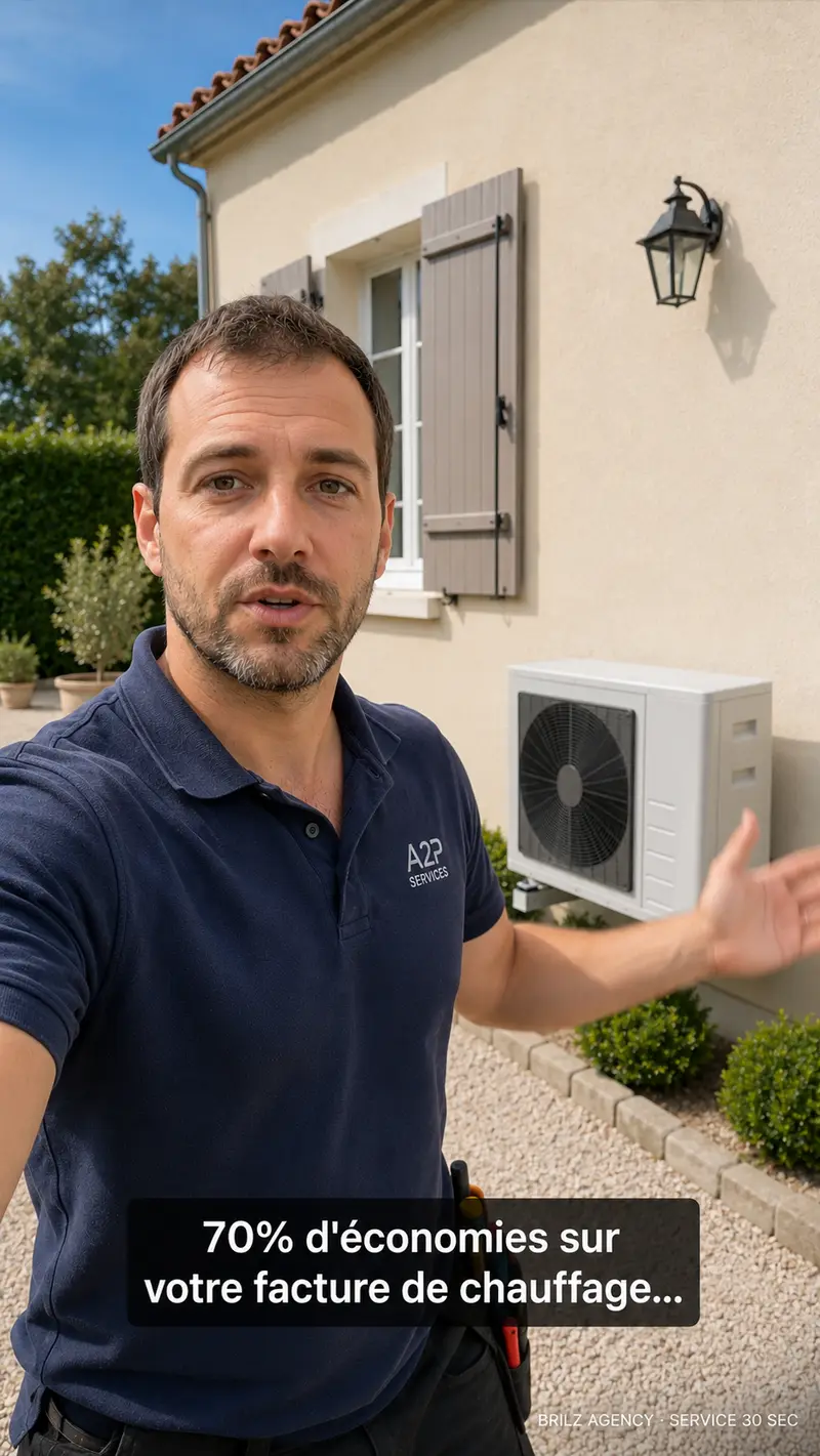 Frame vidéo service — technicien IA